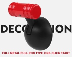 𝙊𝙧𝙞𝙜𝙞𝙣𝙖𝙡 Push Start Button Cover, Metal Car Joystick Push to Start Dec