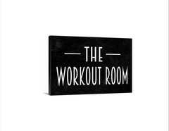 The Workout Room Sign – Home Gym Fitness Motivation Wall Decor – Exercise Room