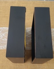 Coral Print, Mirror Effect Black Framed Shadow Boxes, Set of 2, Coastal Classy