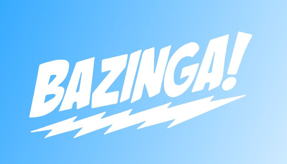 BAZINGA! Die Cut Window Sticker Decal – Multiple Colors