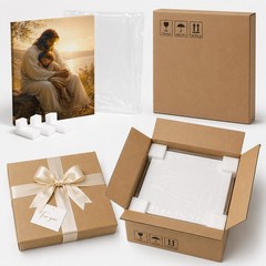 Jesus Holding Child Canvas Wall Art Christian Religious Print Jesus With Kids