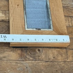 Photo Frame Natural Wood Metal 4 x 6″ Free Standing Modern Contemporary Minimal