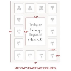Rustic Red Door Co. 11×14 Days Picture Display, Years Photo Collage, No Frame…
