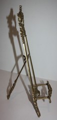 Vintage Brass Ornate Easel Rococo Revival Style Pictures Books 16″