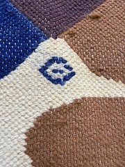Vintage Gorgeous Hand Woven Peruvian Wool Weaving Tapestry Kilim Rug 144×106 Cm