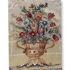47” x 37.5” EUC 5223 Tapestry Jardin Beaumesnil Point Des Meurins “Le Toucher”.