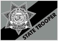 Arizona State Trooper Reflective or Matte Vinyl Decal Car Sticker Sheriff Police