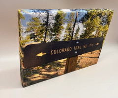 10″ x 14″ Wooden Frame Wrapped Colorado Trail No. 1776 Canvas Wall Art Print