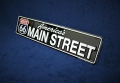RT66 MAIN STREET *US MADE* 24″ Embossed Metal Street Sign Man Cave Garage Décor