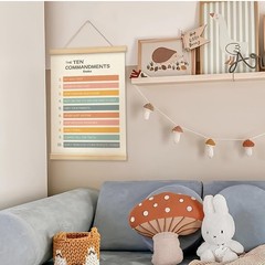 Inspirational Ten Commandments Wall Art Religious Christian Wall Decor Poster