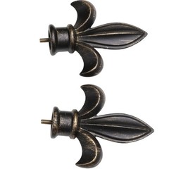 Fleur de Lys Antique 48-108 Tapestry Rod