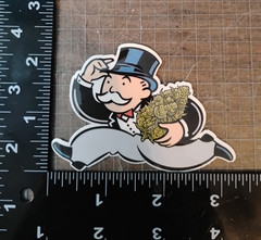 420 Mr. Monopoly Man Funny Stoner Humor Vinyl Decal Sticker