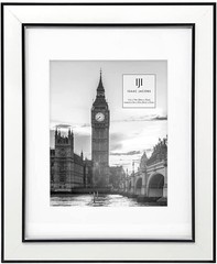 Isaac Jacobs (Vertical & Horizontal) Double Border Picture Frame w/ Black Easel