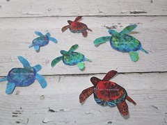 SEA TURTLE Wall Decal Sets~ Tropical Decor, Baby or Kids Room~ Removable Sticker