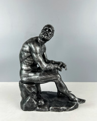 Boxer at Rest Sculpture, 25cm/9.8″, Roman Statue, Greek Statue, Statue Decor