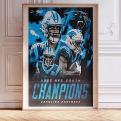 Carolina Panthers Champions Poster Wall Art A0 Large Print Decor Sports