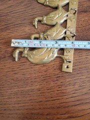Vintage Upper Deck 1987 Solid Brass Goose Wall Hook Coat Rack Farmhouse Decor