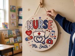 Personalizable Custom Shape Wooden Sign with Rope