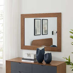Walnut Dylan Mirror by – Stylish Home Decor Accent