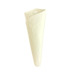 Pottery Barn Wrapped Ceramic White Wall Vase NEW OPEN BOX