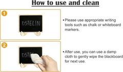 Small Rectangle Chalkboards – 4″ x 3″ Mini Signs for Parties & Decorations