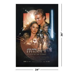 STAR WARS: EPISODE I-VI – 6 PIECE MOVIE POSTER SET (REGULARS 1) (24 X 36″ EACH)