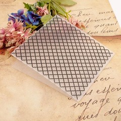 3D Lace Diamond Embossing Folder Square Grid Template for Card Making Crafts