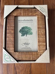 Eco Elements 4×6 Ashfield & Walnut Wood Picture Frame Fetco Renewable New In Box