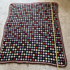 Handmade Crochet Granny Cottagecore Afghan Blanket Floral Multicolor Large Throw