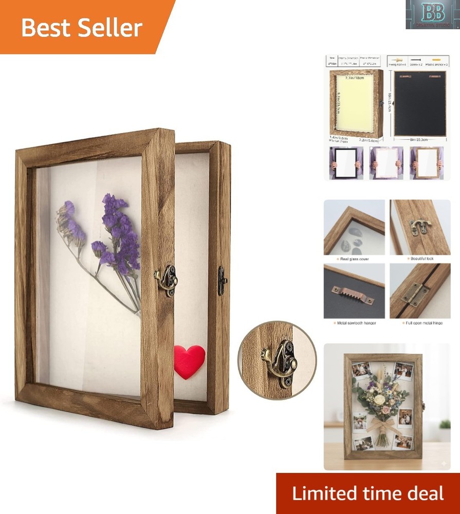 Rectangular 8×10 Shadow Box with Linen Back – Display Your Cherished Memories