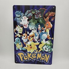 Pokémon Tin Metal Sign Poster