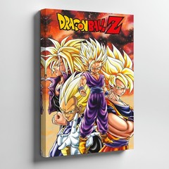 Dragon Ball Z Anime Characters Goku Vegeta Super Saiyan Canvas Wall Art Print