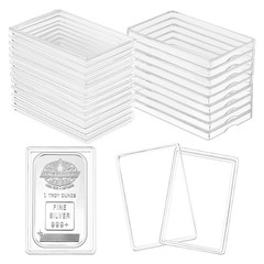 5-200x Clear Acrylic 1 Oz Silver Bar Capsule Holder Storage Case Container Box