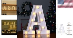 Remote Control Light Up Letters – Elegant Night Light for Celebrations & Parties
