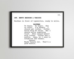 Adaptation Screenplay Movie POSTER! (up to 24″ x 36″) – Film – Script – Writing