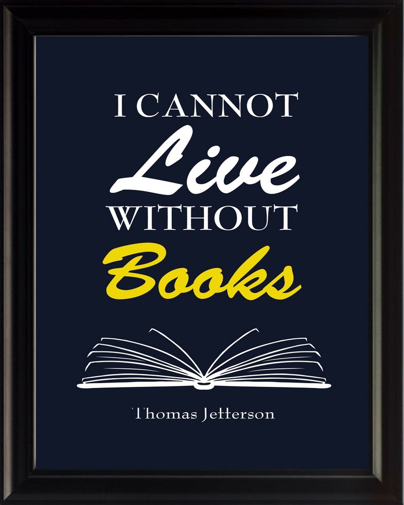 Thomas Jefferson I Cannot Live Poster Print Picture or Framed Wall Art