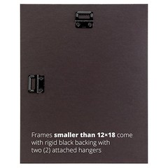 Craig Frames 7×18 Double CD Wall Display Mat and Solid Black 1″ Wide Frame