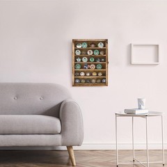 Customizable 12×16 Wood Shadow Box with Removable Shelves for Personal Displays