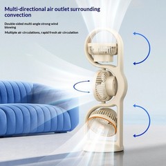 Multifunctional High-Wind-Force Three-Speed Fan With Night Light Dormitory And O