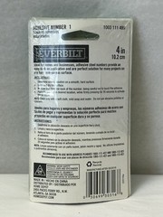 #1 EVERBILT ADHESIVE STEEL NUMBER – Satin Nickel FINISH – 4 INCHES HIGH (R12)