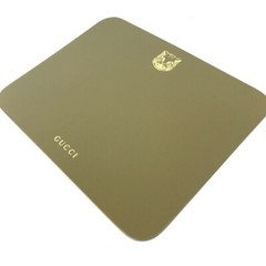 GUCCI PC personal computer interior tiger mouse pad Leather khaki/pink