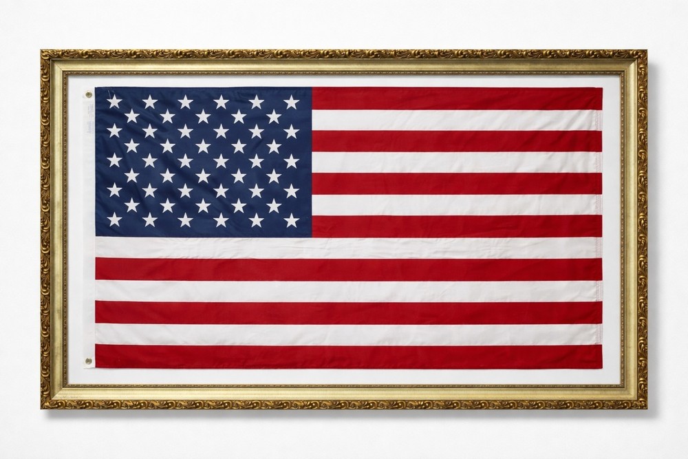 NEW-Framed American Flag – EXTRA LARGE! 3×5 Feet- Beautiful Frame.