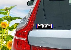 Newsom 2028 Decal Sticker Vote President CA USA Gavin Anti Trump MAGA Political
