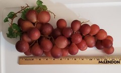 Artificial Grapes Faux Rubber Fruit Berries Decor Mixed Lot of 9 Clusters