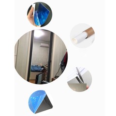 50*100cm Self Adhesive Mirror Wall Sticker Reflective Film Paper Home Bathroom