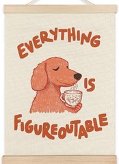 Everything Is Figureoutable Inspirational Wall Art Poster Framed, 12×16 Inch