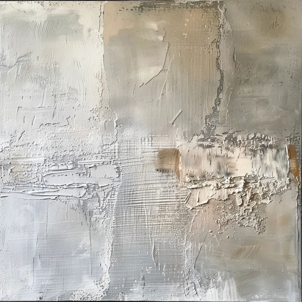 Abstract Hand Painted Oil Painting Canvas Gray Wall Art Home Wall Decoration