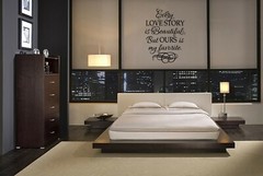 EVERY LOVE STORY IS BEAUTIFUL BUT OURS IS MY FAVORITE VINYL WALL DECAL LETTERING