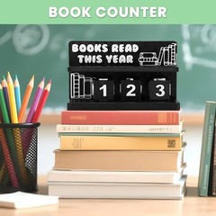 Books Read This Year Counter, 3D Printed Book Tracker for Reading Goal Displa…