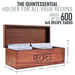 Apace Living Large Sapele Recipe Cards And Dividers By Apace – Vintage Style